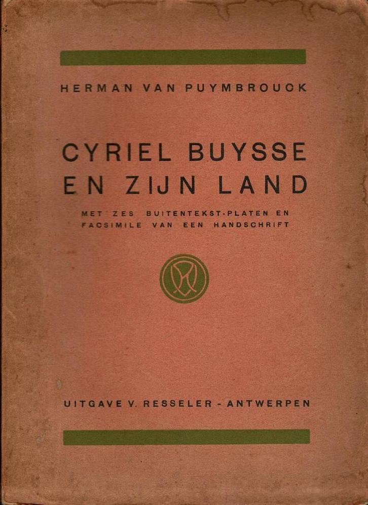 'Cyriel Buysse en zijn land' met zes buitentekst-platen, Boeken, Literatuur, Gelezen, Ophalen of Verzenden