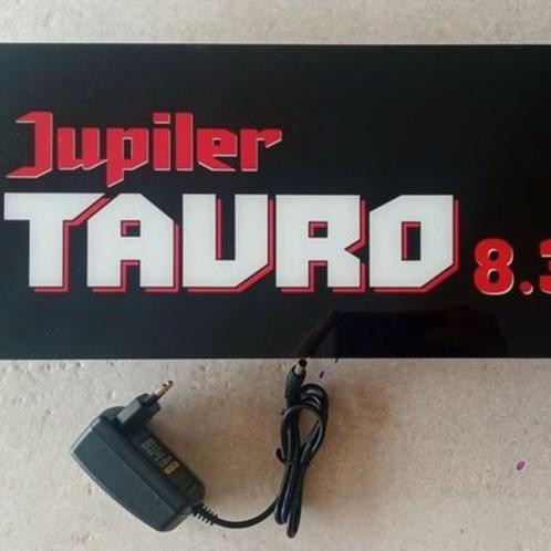 Nouvelle publicité lumineuse Jupiler Tauro 8.3., Collections, Marques de bière, Neuf, Panneau, Plaque ou Plaquette publicitaire