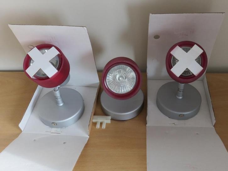 3 nieuwe spotjes - Massive - 50 Watt - verlichting - lamp, Huis en Inrichting, Lampen | Spots, Nieuw, Plafondspot of Wandspot