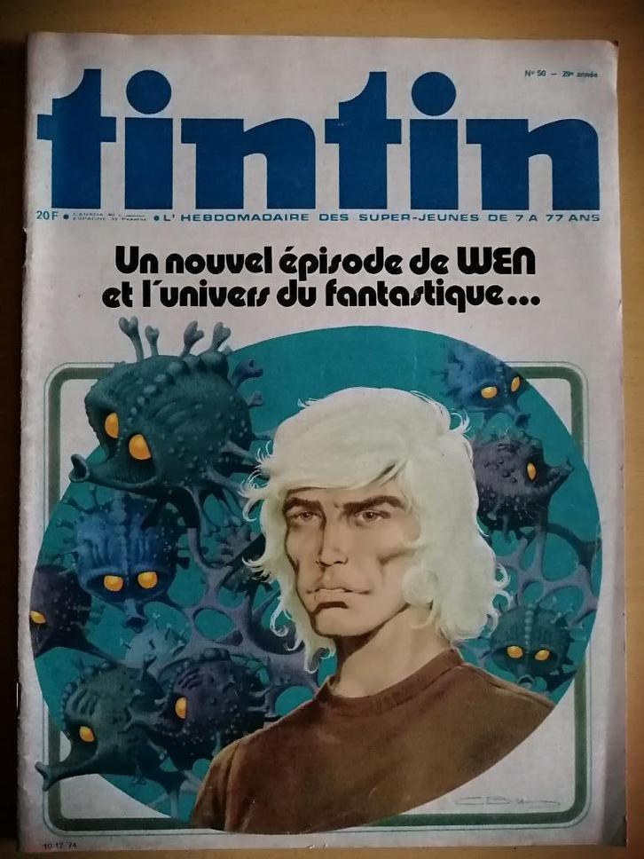 Le journal de Tintin numéro 50 - 1974, Verzamelen, Tijdschriften, Kranten en Knipsels, Krant, Ophalen of Verzenden