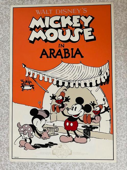 Mickey Mouse in Arabië, Verzamelen, Disney, Zo goed als nieuw, Plaatje of Poster, Mickey Mouse, Ophalen