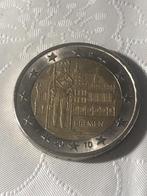 Gebruikte Duitse J herdenkingsmunt van 2 euro 2010., Postzegels en Munten, Munten | Europa | Euromunten, Ophalen of Verzenden