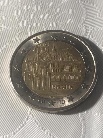 Gebruikte Duitse J herdenkingsmunt van 2 euro 2010. beschikbaar voor biedingen
