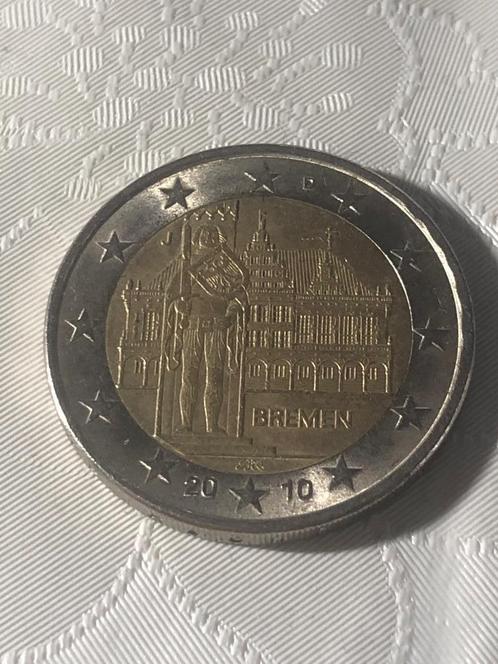 Gebruikte Duitse J herdenkingsmunt van 2 euro 2010., Postzegels en Munten, Munten | Europa | Euromunten, Losse munt, 2 euro, Duitsland