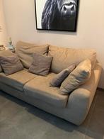 mooie zetel mee kussen en nieuwe overtrek en salon tafel, Huis en Inrichting, Ophalen, Zo goed als nieuw