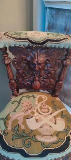 Belle chaise Rooker en parfait état, revêtement d'origine., Antiquités & Art, Art | Sculptures & Bois, Enlèvement ou Envoi