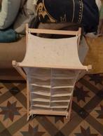 Meuble à casiers bois et tissu, Enlèvement, Utilisé