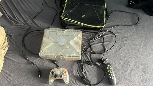 Xbox Crystal Bag DVD player HDMI Kabel, Games en Spelcomputers, Spelcomputers | Xbox Original, Zo goed als nieuw, Ophalen of Verzenden