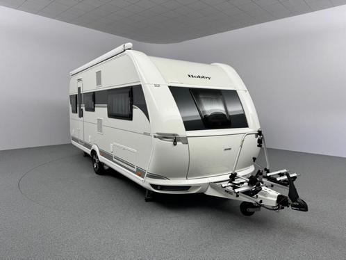 Hobby Maxia 495 UL Enkele bedden Rolbed MEEST COMPLETE MODEL, Caravans en Kamperen, Caravans, Rondzit, Hobby, 2 aparte bedden