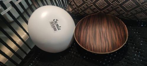 Decoratie houten schalen verschil. uitvoering,wijnfleshouder, Huis en Inrichting, Woonaccessoires | Schalen en Manden, Nieuw, Ophalen