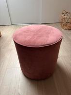 Oudroze poef (+ eventueel kussen), Neuf, Rond, Enlèvement, Moins de 50 cm