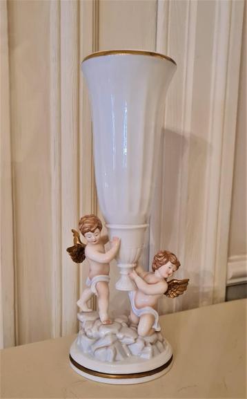  Cupido vaas verguld porselein Franklin Mint beschikbaar voor biedingen