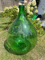 Prachtige Dame Jeanne, Groen, Glas, Zo goed als nieuw, 50 tot 75 cm