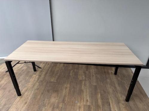 Q-line vergadertafel 200 x 80 zwart, Tuin en Terras, Tuintafels, Gebruikt, Vierkant, Hout, Ophalen