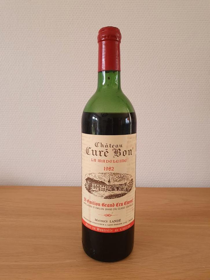 CHATEAU CURE BON LA MADELEINE - 1982 - St Emilion Grand Cru, Collections, Vins, Neuf, Vin rouge, France, Enlèvement ou Envoi
