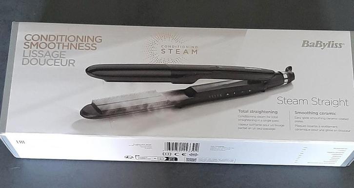 Stijltang  Babyliss Steam Straight (NIEUW 5 JAAR GARANTIE), Elektronische apparatuur, Persoonlijke Verzorgingsapparatuur, Ophalen