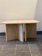 Vintage 80’s Italiaanse travertin salontafel, Ophalen, Zo goed als nieuw