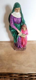 Statue religieuse en plâtre peinte à la main, Image, Utilisé, Enlèvement ou Envoi, Christianisme | Catholique