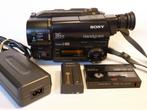 retro Sony Handycam Video8 XR, CCD-TR415E, accu, adapter, Audio, Tv en Foto, Videocamera's Analoog, Ophalen of Verzenden, Hi 8