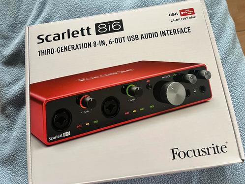 Focusrite Scarlett 8i6, Computers en Software, Geluidskaarten, Nieuw, Ophalen