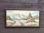 Peinture paysage hivernal, Antiquités & Art, Enlèvement ou Envoi