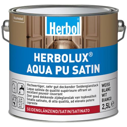 Herbolux Aqua PU Satin, Bricolage & Construction, Peinture, Vernis & Laque, Neuf, Peinture, Moins de 5 litres, Blanc, Enlèvement
