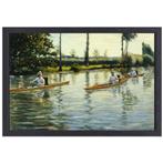 Varen op de Yerres - Gustave Caillebotte canvas + baklijst 7, Huis en Inrichting, Nieuw, Print, 50 tot 75 cm, Oorspronkelijke maker