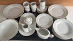 Servies 37-delig voor 6 personen, Huis en Inrichting, Ophalen, Gebruikt, Effen, Porselein