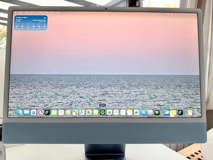 imac 24’ M1 (2022) bleu, Informatique & Logiciels, Ordinateurs de bureau, Comme neuf, 3 à 4 Ghz, SSD, 8 GB, Avec carte vidéo, Enlèvement