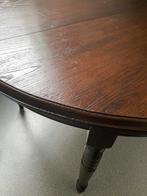 Eiken tafel, rond en verlengbaar., Maison & Meubles, Tables | Tables mange-debout, Enlèvement, Utilisé
