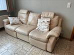 Lederen zetel Natuzzi met 2 relax, Huis en Inrichting, Zetels | Zetels, Ophalen, Gebruikt, Driepersoons, Rechte bank