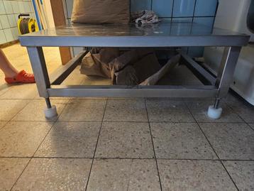 3 table inox, Articles professionnels, Enlèvement, Utilisé, Mobilier en inox