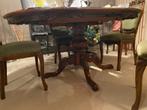 salontafel met 6 stoelen in kerselaar, Ophalen