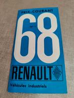 RENAULT Prijslijst Tarif, Comme neuf, Enlèvement ou Envoi, Renault