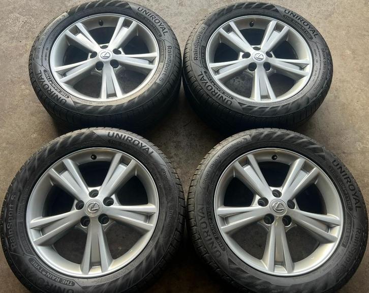 5x114,3 18 inch Lexus RX 400H Velgen + Banden 235/55/18, Auto-onderdelen, Overige Auto-onderdelen, Lexus, Gebruikt, Ophalen