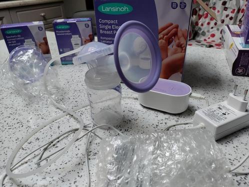 Tire lait électrique + 95 sachets de conservation, Kinderen en Baby's, Babyvoeding en Toebehoren, Zo goed als nieuw, Borstkolf