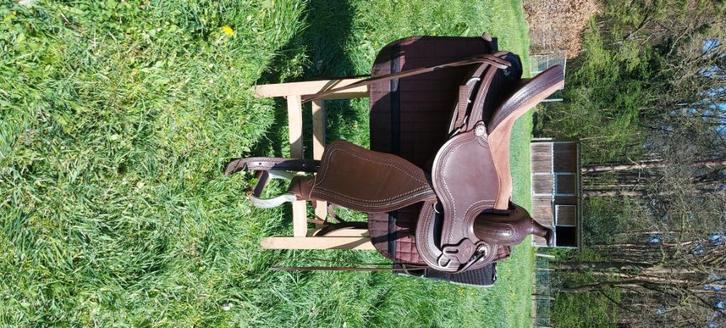 Edix Django westernzadel, Dieren en Toebehoren, Paarden en Pony's | Zadels, Zo goed als nieuw, Western, Ophalen