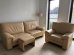 Lederen salon in perfecte staat, Huis en Inrichting, Ophalen, Zo goed als nieuw