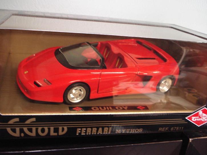 1/18 ferrari Mythos 1989 – rood- Guiloi 67511, Hobby en Vrije tijd, Modelauto's | 1:18, Zo goed als nieuw, Auto, Overige merken