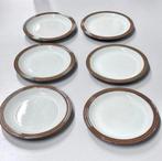 6X antiek servies Schotel schotels Denby zandsteen 16cm, Ophalen of Verzenden