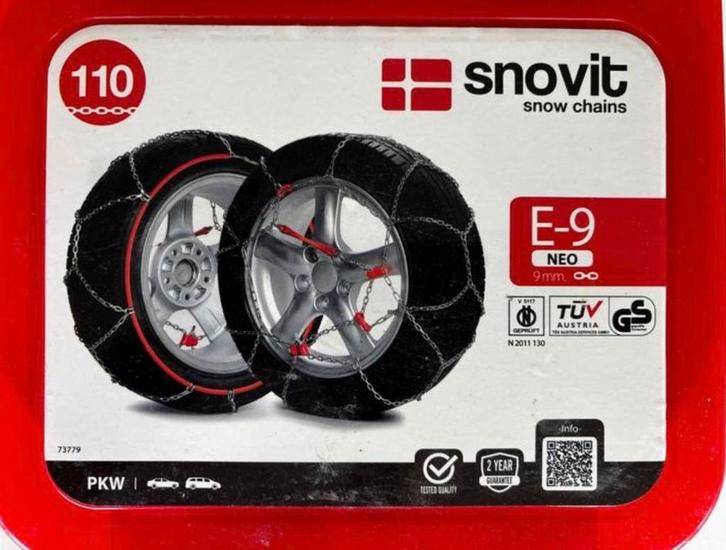 Sneeuwkettingen SNOVIT E-9 NEO, Auto diversen, Sneeuwkettingen, Nieuw, Ophalen