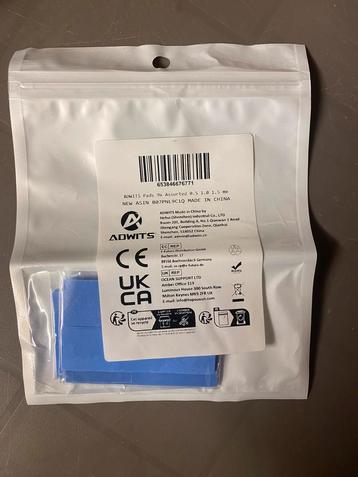 ADWITS thermische pads, nieuw (9 stuks, 0.5 / 1.0 / 1.5 mm) beschikbaar voor biedingen