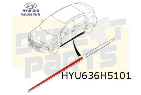Ford Transit Courier (3/14-2/24) Stootlijst achterzijde Rech, Auto-onderdelen, Carrosserie, Deur, Hyundai, Nieuw, Verzenden