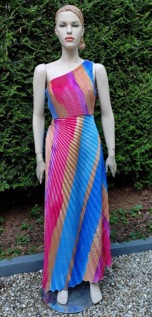 Geplooide Romantische Glamourjurk mt 38, Kleding | Dames, Jurken, Nieuw, Maat 38/40 (M), Overige kleuren, Onder de knie, Ophalen of Verzenden