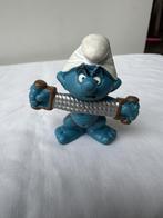 Fitness smurf Schleich 1987 / 20228, Ophalen of Verzenden, Gebruikt, Overige Smurfen, Poppetje, Figuurtje of Knuffel