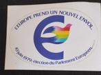 Autocollant 1979 1eres élections directes Parlement Européen, Comme neuf, Enlèvement ou Envoi, Société ou Association