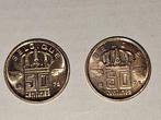 50 centimes 1975 FR et VL UNC, Timbres & Monnaies, Monnaies | Belgique, Bronze, Série, Envoi