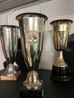 Vier trofee bekers vintage jaren 50/60/70, Ophalen, Gebruikt