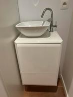 Lavabo met meubel en kraan, Ophalen, Zo goed als nieuw