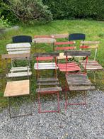 11 chaises de bistrot vintage, Jardin & Terrasse, Utilisé